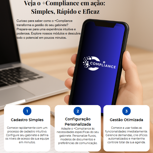 Como funciona o +Compliance: Simples, Rápido e Eficaz